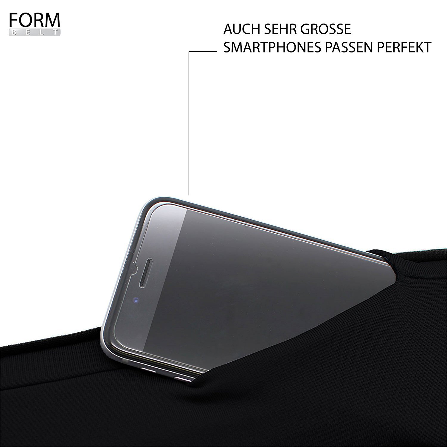 FORMBELT® plus Sport-Bauchtasche, Laufgürtel mit Reißverschluss - Farbe: Grau melliert 3 FORMBELT® plus Sport-Bauchtasche, Laufgürtel mit Reißverschluss - Farbe: Grau melliert – Bild 3
