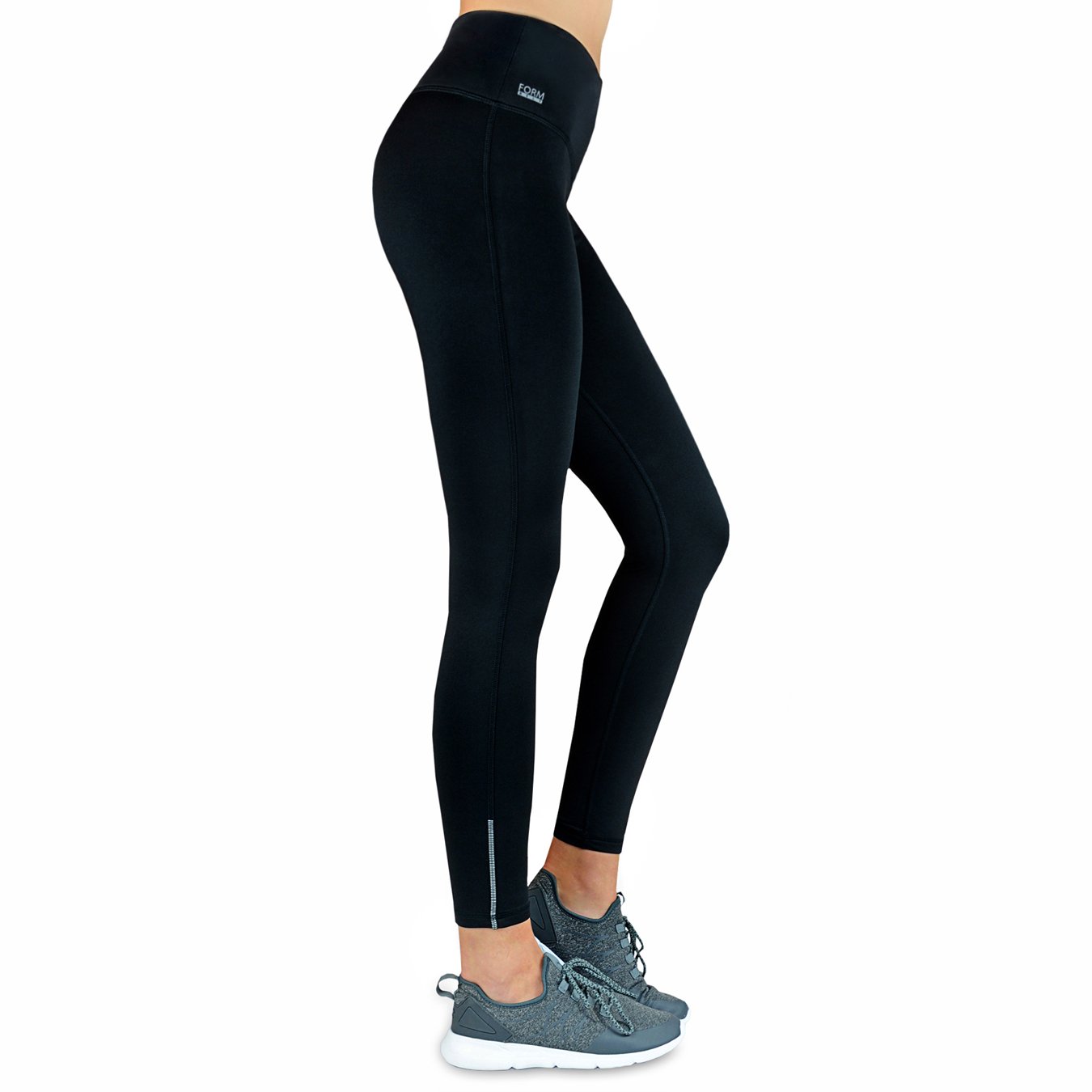 FORMBELT® lange Sport Leggings mit Taschen - Farbe: THERMO Schwarz 1 Formbelt-Laufhose-Damen-mit-Taschen-THERMO-Schwarz