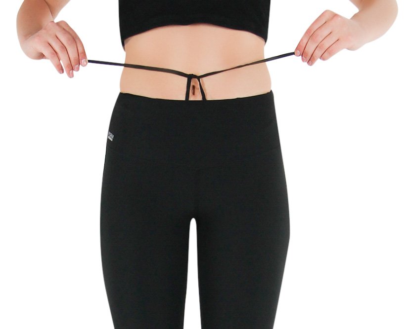 FORMBELT® lange Sport Leggings mit Taschen - Farbe: THERMO Schwarz 4 FORMBELT® lange Sport Leggings mit Taschen - Farbe: THERMO Schwarz – Bild 4